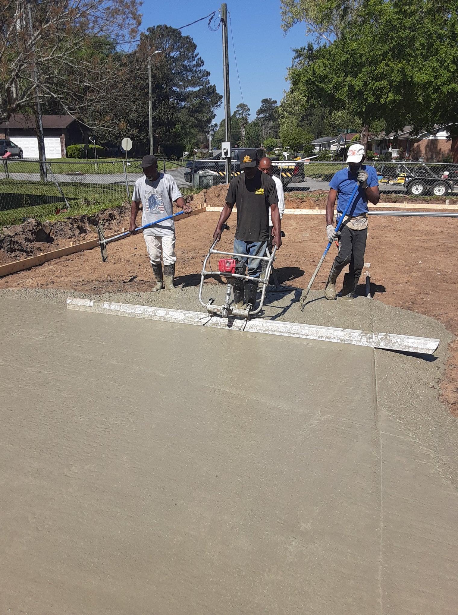Skilled craftsmen at work